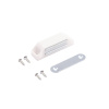 Картинка Нора-М Магнитная защелка №2 цвет Белый для мебельной фурнитуры