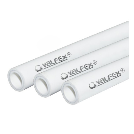 Картинка Труба ПП 25х4,2х2000 мм SDR 6 PN25 PPR армированная ALUMINIUM Белая Valfex