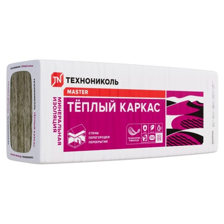 Утеплитель Теплый каркас 37 PN 1200х610х100 мм 3,66 м² Технониколь