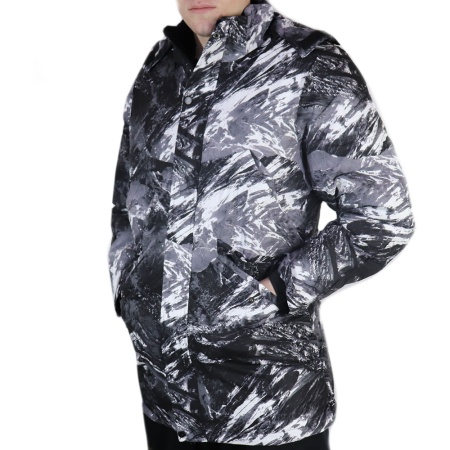 Куртка Горка с капюшоном цвет Светло-серый размер 54/182