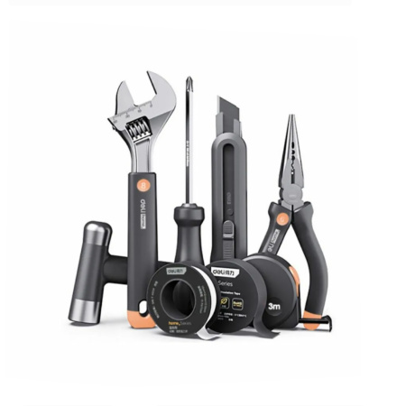 Набор ручного инструмента Deli Home Series Gray HT0008C 8 предметов