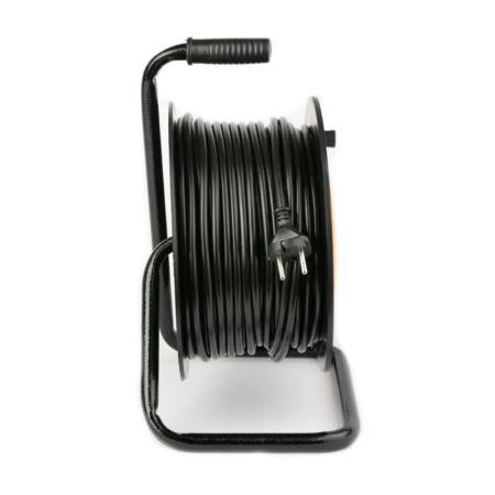 Картинка Удлинитель силовой на металлической катушке КГ-ХЛ 2х2,5 4 гнезда 20 м без з/к РЫЖАЯ ТАКСА