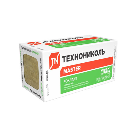 Картинка Утеплитель Роклайт ТЕХНОНИКОЛЬ 35 кг/м³ 1200х600х50 мм