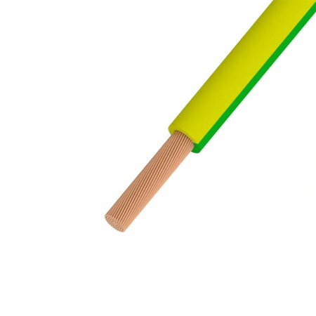 Провод силовой ПуГВ нг А LS 1х4 ГОСТ Желто-зеленый