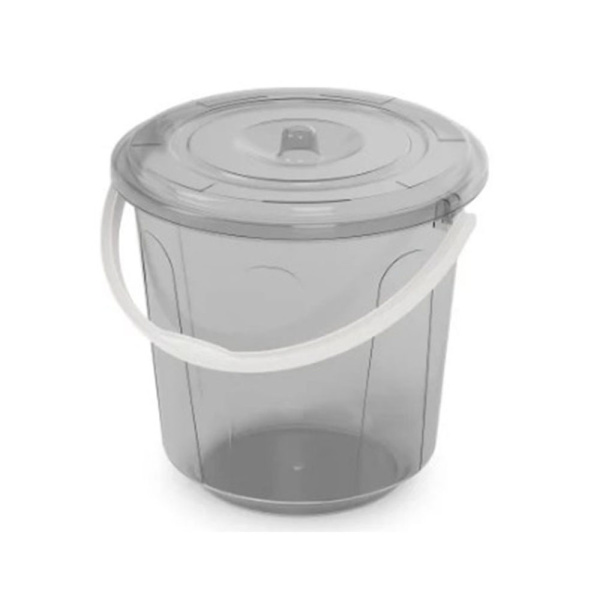 Картинка Ведро пластиковое 5 л ХОЗЯЮШКА с крышкой М1178