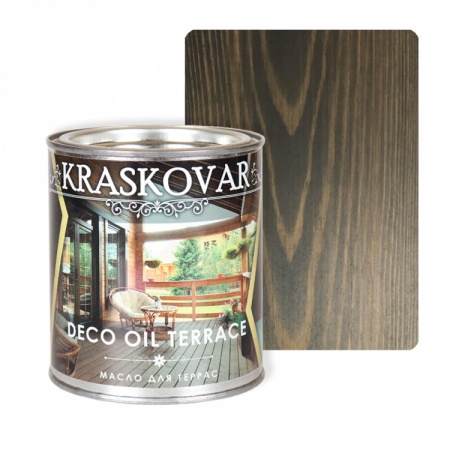 Масло для террас Kraskovar Deco Oil Terrace 0,75 л Графит