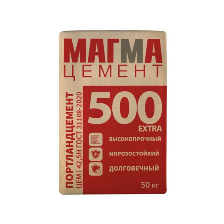 Картинка Цемент М500 МАГМА ЦЕМ I 42,5Н ГОСТ 31108-2020 50 кг
