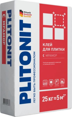 Плитонит С  25 кг мрамор для мозаики и стеклянной плитки