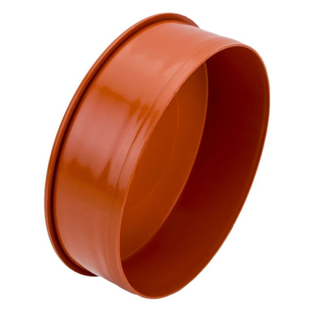 Картинка Заглушка d 200 мм наружная Оранжевая Политэк