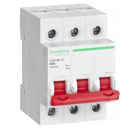 Выключатель нагрузки ВН 3P 40А 400В City9 Set System Electric