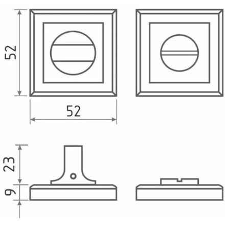 Картинка НФ-К Фиксатор Матовый никель