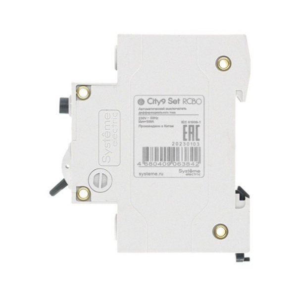 Картинка Автоматический выключатель дифференциального тока АВДТ 1P+N С 16А 4.5kA 30мА тип A 230В City9 Set C9D55616 Systeme Electric