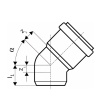 Картинка Отвод канализационный 90 мм 67° Ostendorf