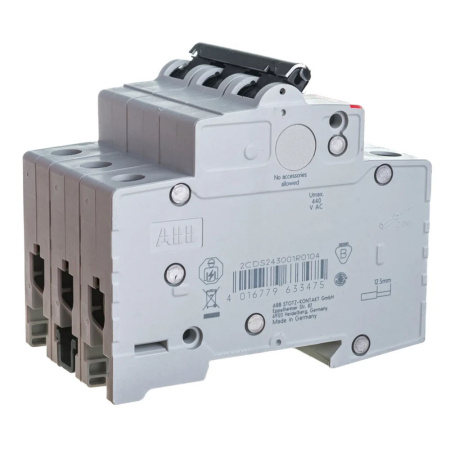 Картинка Автоматический выключатель 3п SH203 С 10А 4,5кА ABB