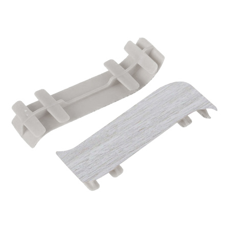 Соединитель для плинтуса К55 Комфорт Ясень белый