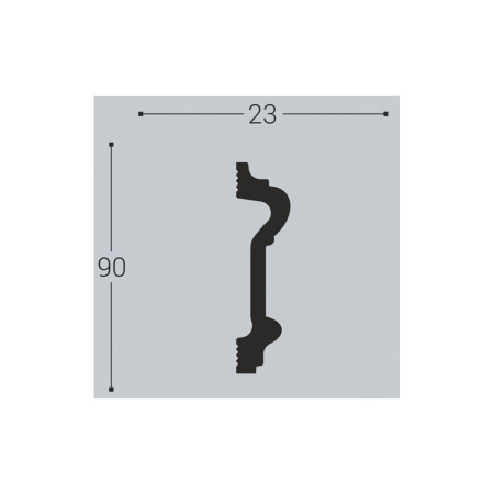 Картинка Плинтус молдинг XPS M1 90/23 2 м Bello Deco