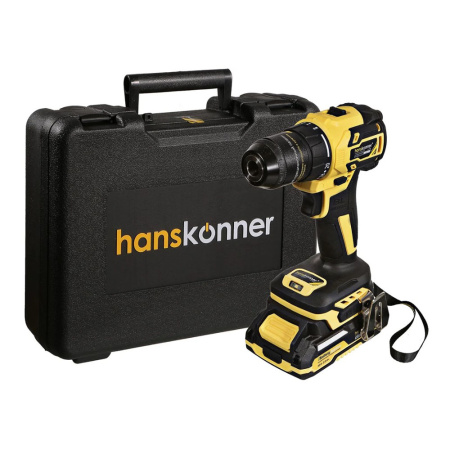 Картинка Дрель аккумуляторная 18В 60Нм 2х2 А/ч кейс HCD2065C Hanskonner
