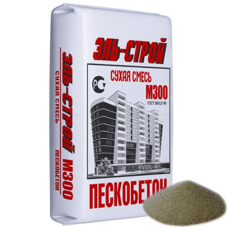 Картинка Эль-Строй Пескобетон М-300 40 кг