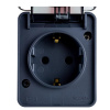 Картинка Розетка с заземлением IP54 Антрацит System electric ATLASDESIGN Profi54