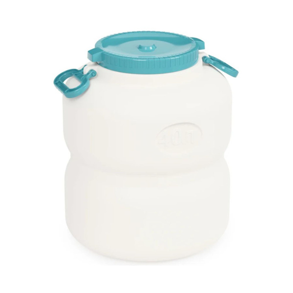 Картинка Канистра-бочка 40 л с крышкой и ручками Байкал М6377