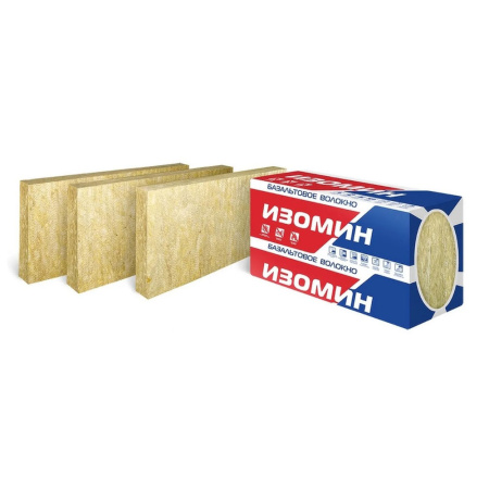 Картинка Утеплитель Изомин Фасад 110 кг/м³ 1000х600х50 мм