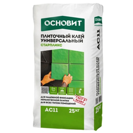 Клей плиточный универсальный Основит Старпликс АС11 25 кг