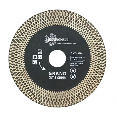 Алмазный диск TRIO DIAMOND cut grind 125х22.23 мм