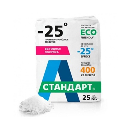 Антигололед А-Стандарт -25 °С 25 кг
