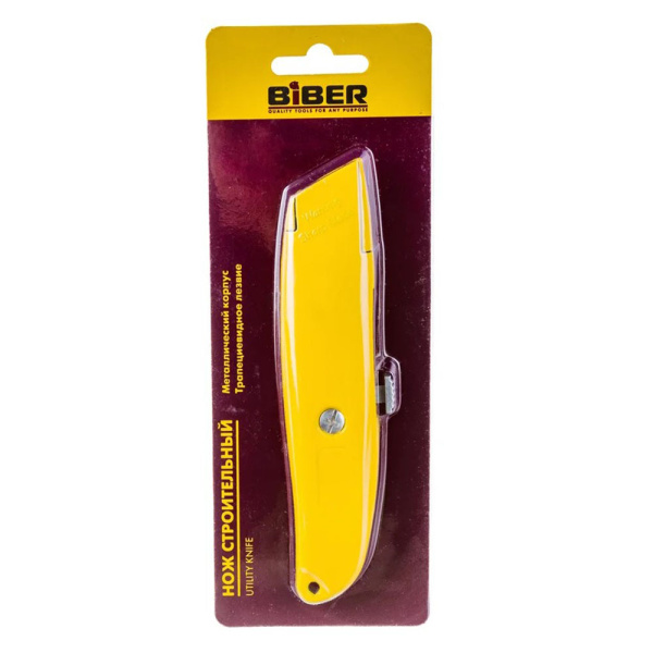 Изображение Нож трапеция Biber 50115 Картинка Нож трапеция Biber 50115