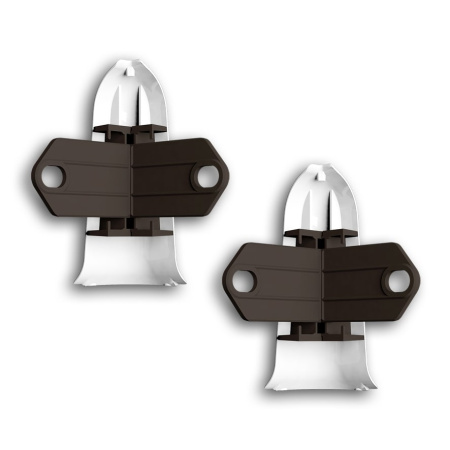 Картинка Угол наружный с крепежом для плинтуса Идеал Классик К-П70 Ясень Белый 252