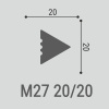 Картинка Молдинг Bello Deco XPS М 27 20х20х2000 мм