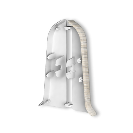 Картинка Торцевые заглушки для плинтуса Идеал Классик К-п70 Ясень Белый 252