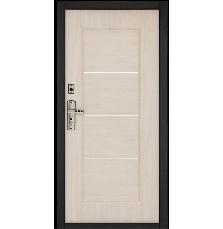 Картинка Дверь Форпост С-128 размер 960х2050 мм левая с цилиндрическим замком и дверной фурнитурой