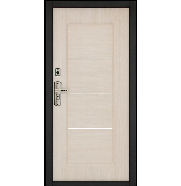 Картинка Дверь Форпост С-128 размер 960х2050 мм левая с цилиндрическим замком и дверной фурнитурой