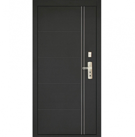 Дверь Форпост С-128 размер 960х2050 мм левая с цилиндрическим замком и дверной фурнитурой