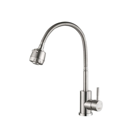 Смеситель для кухни гибкий излив нержавеющая сталь VALFEX Atria Chrome VF.73304
