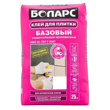Клей плиточный Боларс базовый 25 кг