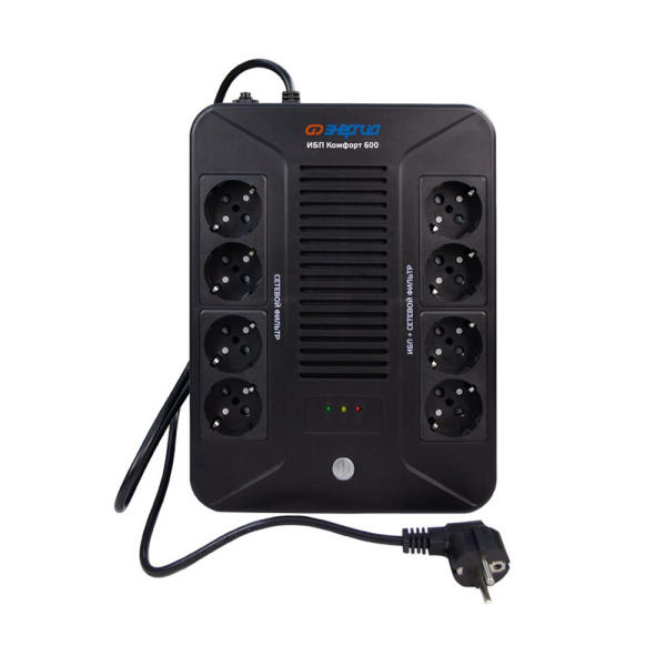 Картинка Источник бесперебойного питания ИБП 600ВА/360Вт работа от АКБ 5-17 м Энергия Комфорт