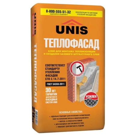 Unis Теплофасад 25 кг Клеевая смесь