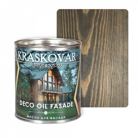 Масло для фасада Kraskovar Deco Oil Fasade 0,75 л Графит