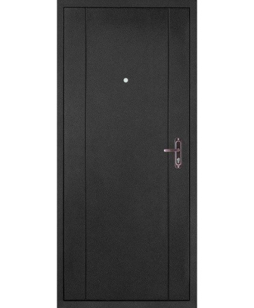 Картинка Дверь Форпост 51 размер 980х2050 мм левая с цилиндрическим замком и дверной фурнитурой