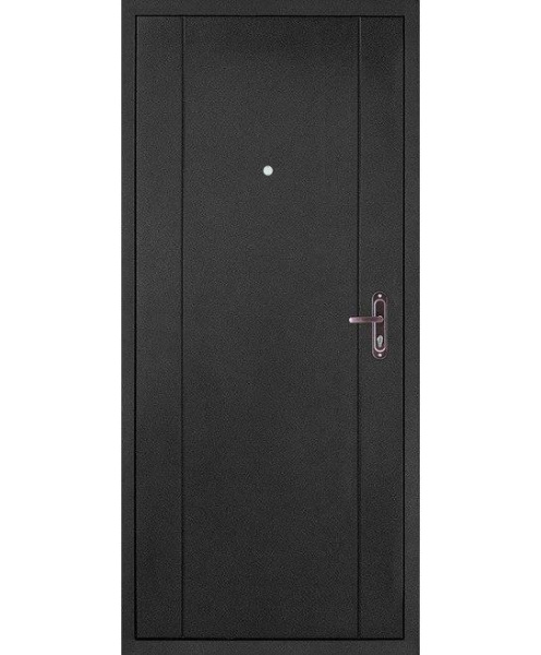 Картинка Дверь Форпост 51 размер 980х2050 мм левая с цилиндрическим замком и дверной фурнитурой