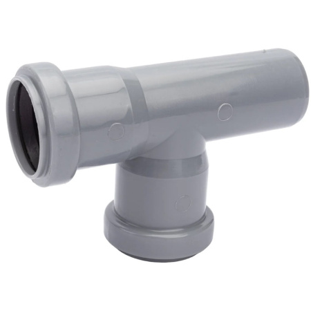 Картинка Тройник 40х40/87° Серый Политэк