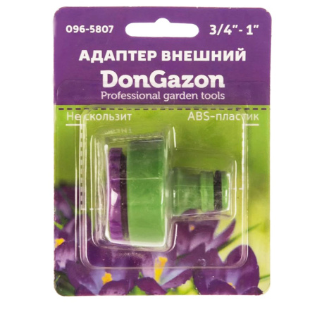 Картинка Адаптер внешний 3/4-1 с резиновым покрытием DON GAZON