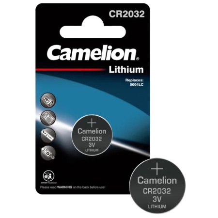 Батарейка Элемент питания литиевый CR2032 BL-1 Camelion