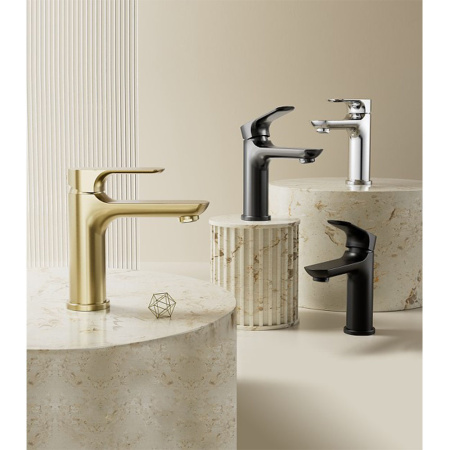 Картинка Смеситель для умывальника Золотой сатин RAGLO 9R03.10.03