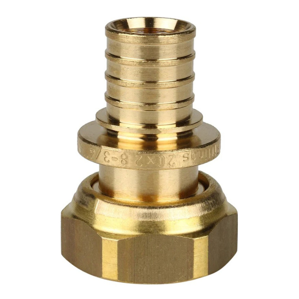 Картинка Переходник с накидной гайкой 20 x G 3/4" аксиальный STOUT