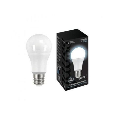 Лампа светодиодная Gauss Filament OPAL LED 10вт Е27 А60 4100К Белый свет