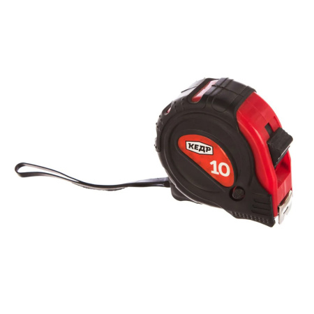 Картинка Рулетка с фиксатором 10 м 25 мм КЕДР