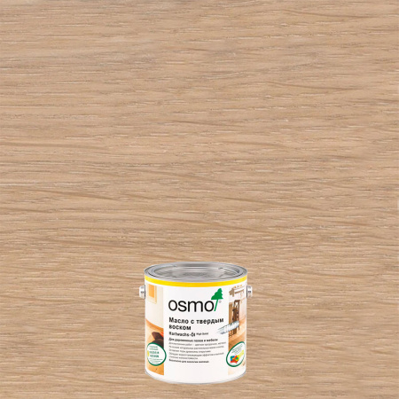 Масло с твердым воском Osmo 3041 Hartwachs-Öl Effekt Natural Натуральный тон 0.22 л